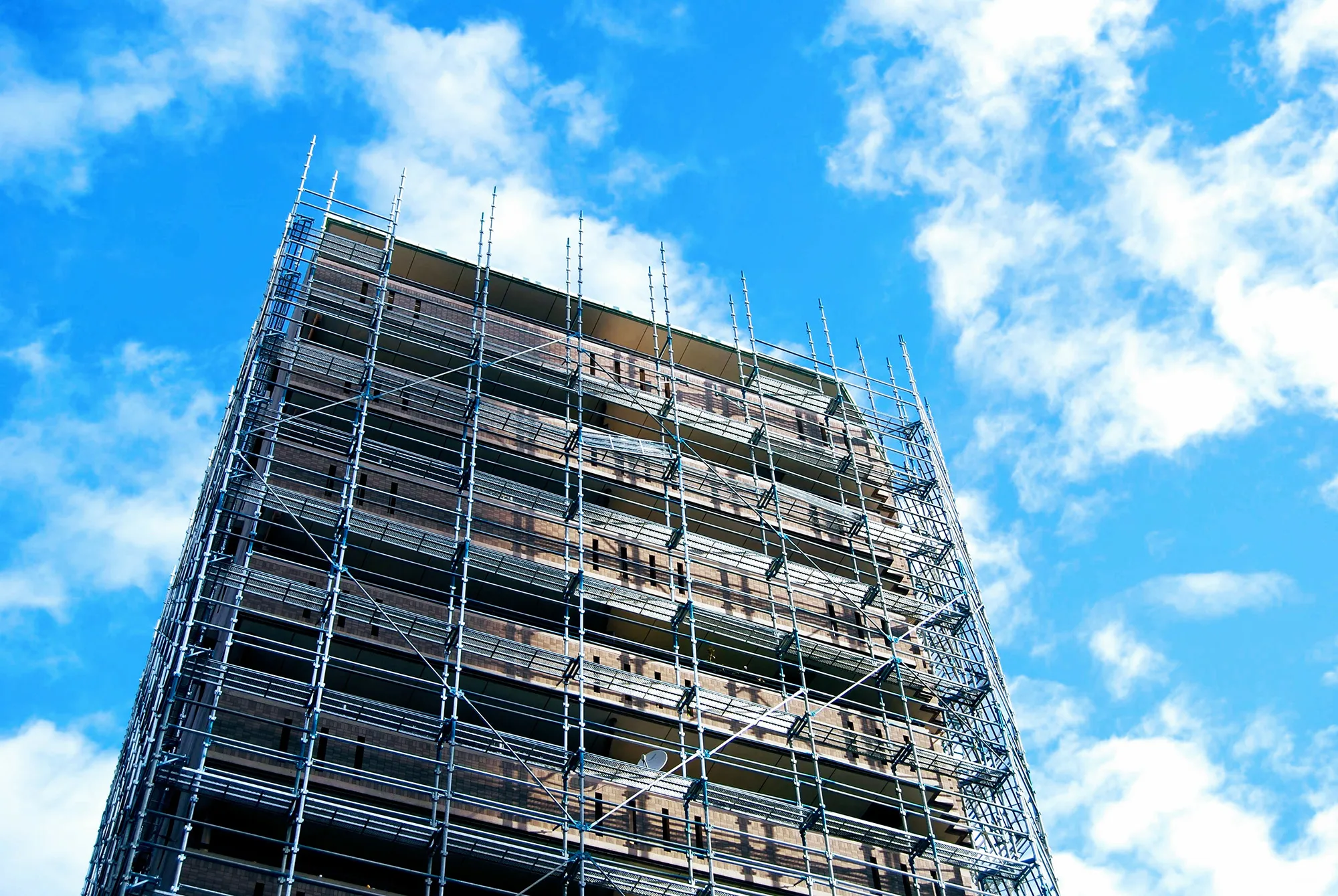 high-rise scaffolding